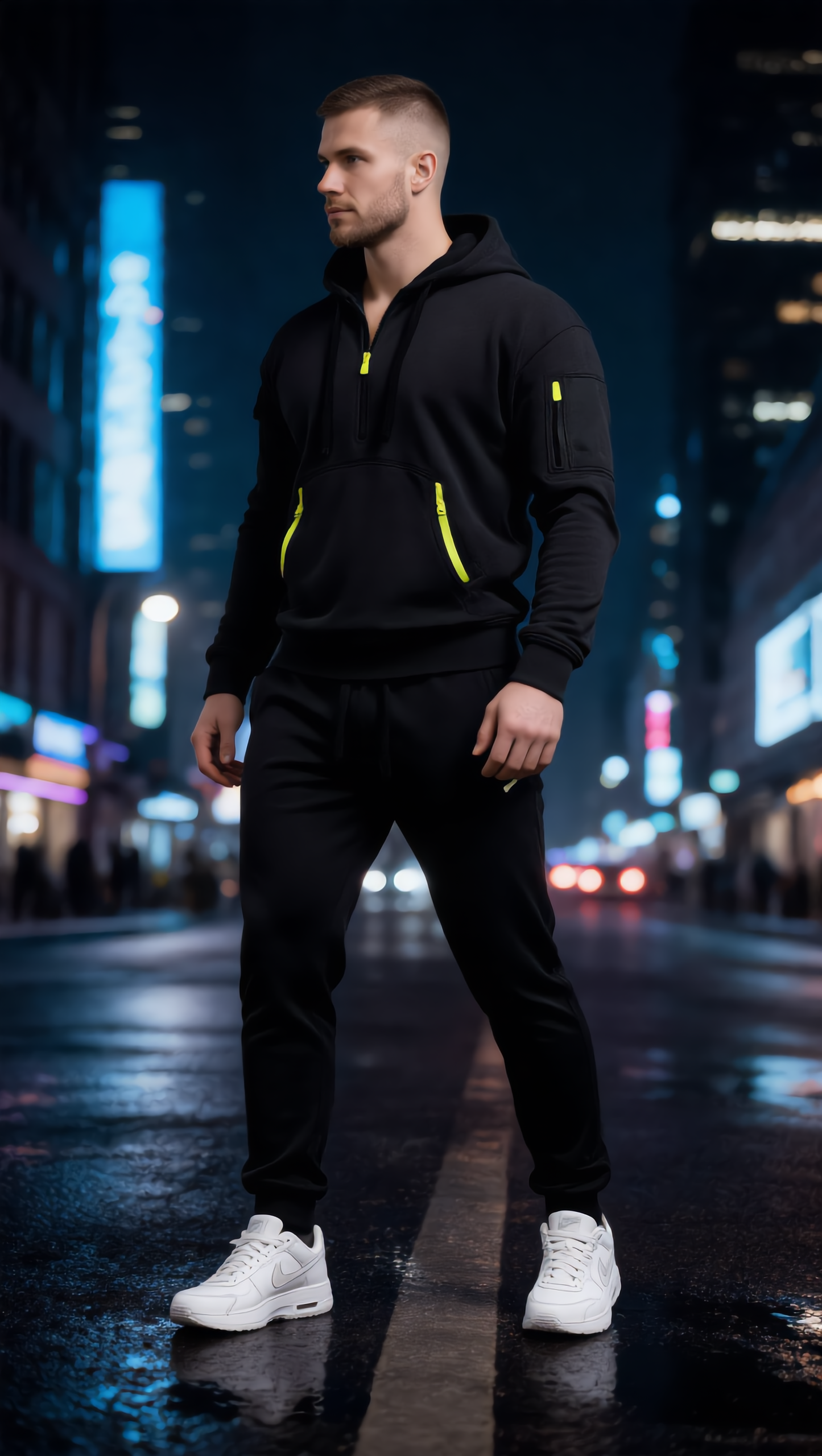 New product Men’s Casual Hoodie & Jogger Set