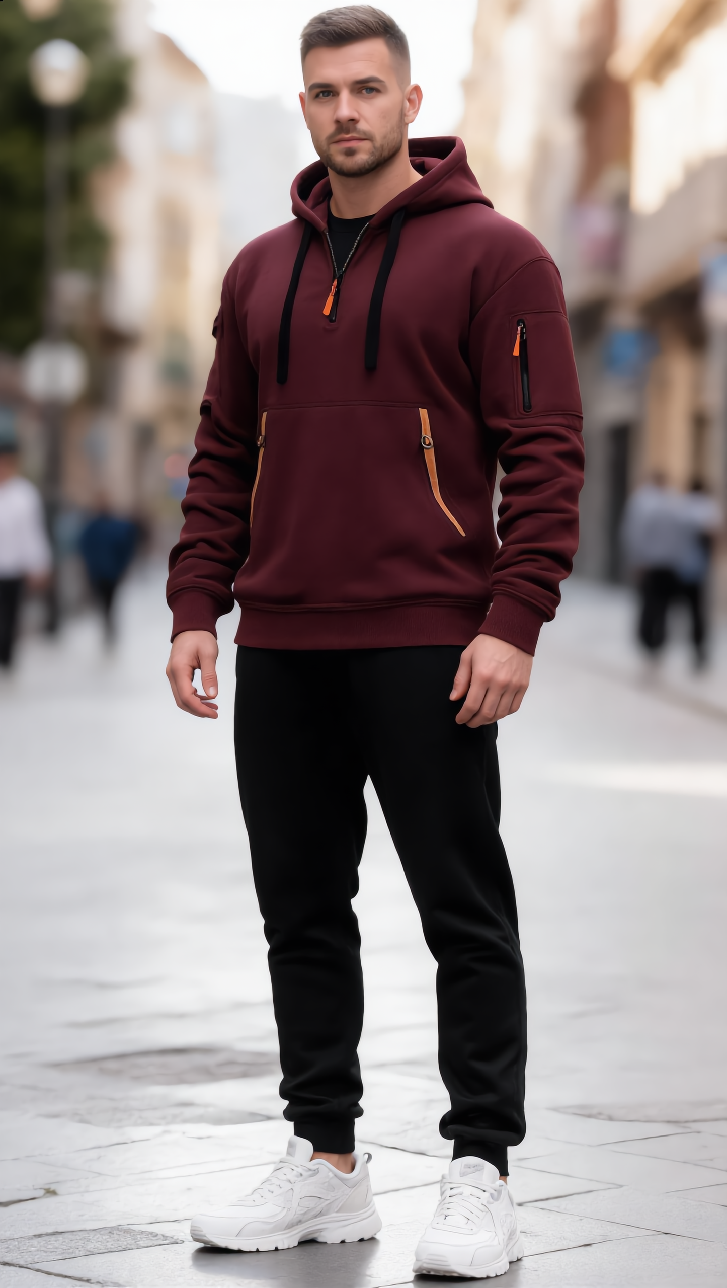 New product Men’s Casual Hoodie & Jogger Set