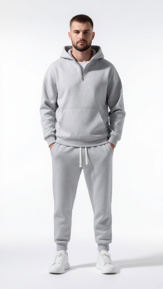 🔥Men’s Premium Half-Zip Hoodie & Jogger Set